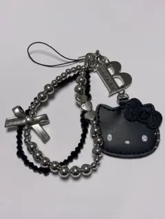 HELLO KITTY × BRILMY ミラー付き ビーズストラップ サンリオ
