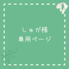 しゅが様専用ページ