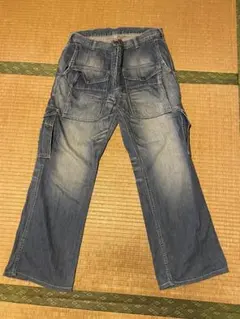 Lee デニムカーゴパンツ ダメージ加工