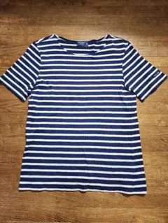 セントジェームスSAINT JAMES 　ボーダー柄半袖Tシャツ　Mのサムネイル