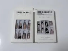 韓国ネイル ワンホン 中国ネイル つけ爪 ネイルチップ 2点セット 新品