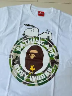 新品・未使用】 A BATHING APE × Snoopy Tシャツ - メルカリ