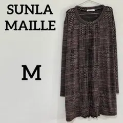 SUNLAMAILLE 総柄 長袖カットソー チュニック M-L