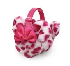 東京ディズニーランド　 ミニーちゃん　ピンク ヒョウ柄 耳当て　イヤーマフ