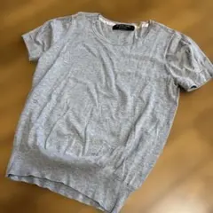 Paul Smith BLACK LABEL 半袖ニット M グレー