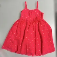 H&M 女の子 フォーマルドレス 110ピンク ハート チュール