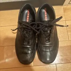PRADA プラダ ローカットスニーカー ブラック 34E 1194 6 靴袋付 