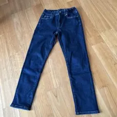 濃紺スリムフィットデニムパンツ140