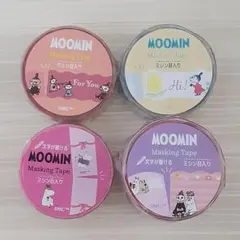 MOOMIN ムーミン 文字が書ける マスキングテープ 4個セットのサムネイル