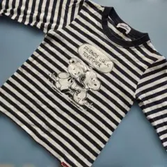 ファミリア　スヌーピー　コラボ　Tシャツ　カットソー　トップス　ボーダー