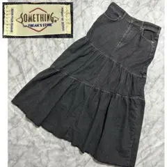 FREAKS STORE SOMETHING ティアード スカート デニム 黒