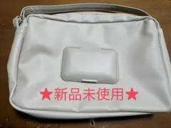 【新品】ベージュ 圧縮おむつポーチ ジッパー付きのサムネイル