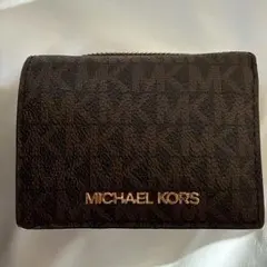 MICHAEL KORS ブラウン 三つ折り財布