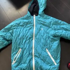 ターコイズ キルティング マウンテンパーカー