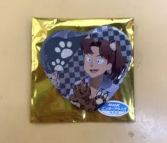 忍たま乱太郎　ナンジャタウン　山田利吉　缶バッチ　ハート缶バッチ