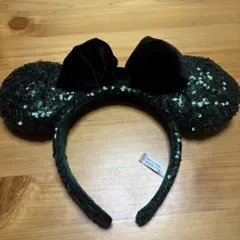 ディズニー カチューシャ スパンコール ブラック