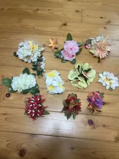 フラダンス用造花ヘアアクセサリーセット