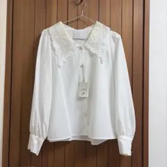 GRL レースカラーボリュームスリーブブラウス［tg653］