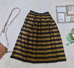 MIRANO GRANYMAKI フレアスカート ストライプ