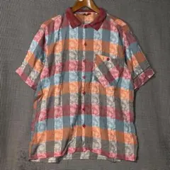 希少 90s MISSONI イタリア製 ジャガード織り 半袖シャツ ミッソーニのサムネイル