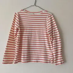 UNIQLO レッドストライプ 長袖Tシャツ S