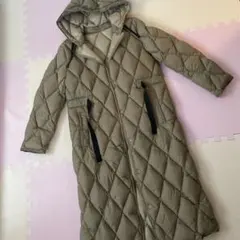 ZARA ベージュ キルティングダウンジャケット Sサイズ