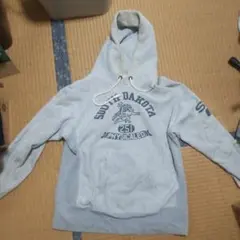 チャンピオン 緑タグ パーカー Mサイズ グレー シミあり 汚れあり