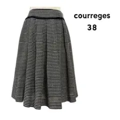 Courrèges 蔻依 圓點 傘裙 百褶裙