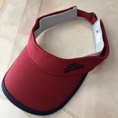 Fila 赤 バイザー キャップ