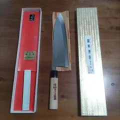 木屋 コスミック 團十郎 出刃 180mm 6寸 包丁 ステンレス 美品 和包丁