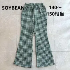 韓国子供服 SOYBEAN チェック柄 フレアパンツ JSサイズ