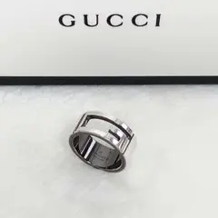 レア✨️GUCCI グッチ Gロゴリング 9号 ガンメタ