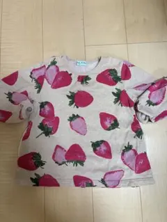 ハッカキッズいちご柄トレーナー