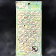 シマエナガ　ボンボンドロップシール　ポップシール　かたい　シール　立体