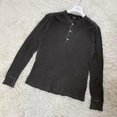 希少 グランメゾン キムタク着用 RRL サーマルヘンリーネックシャツ Mサイズのサムネイル
