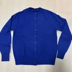 ユニクロ　メリノクルーネックカーディガン XL ブルー