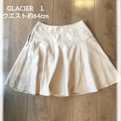 GLACIER ハニーズ　ウエスト約64cm ベージュ フレアスカート 膝丈