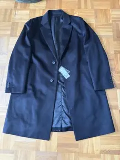 ユニクロ　カシミヤ混チェスターコート　ブラック　XXL