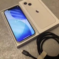 iPhone 13 mini スターライト 本体 充電ケーブル付き