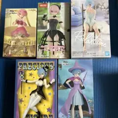 Re:ゼロから始める異世界生活フィギュア　レム3種　ラム2種