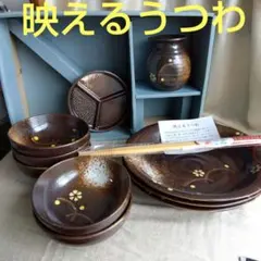 茶碗セット 花模様 陶器製 天ぷら セット そば 映えるうつわ