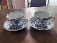 Blue Danube カップ・ソーサー 2個セット【未使用】