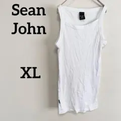 Sean John ショーン・ジョン タンクトップ ホワイト 古着コーデ