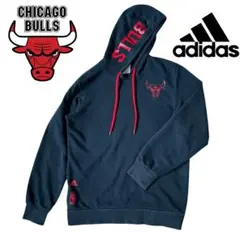 アディダス シカゴ ブルズ スウェット パーカー NBA BULLS ロゴ