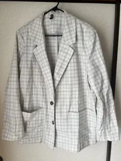 H&M DIVIDED テーラードジャケット チェック柄のサムネイル