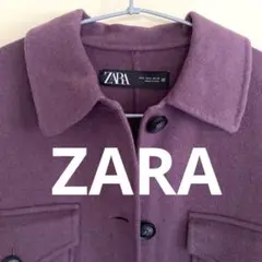 ZARA ウール混オーバーサイズコート