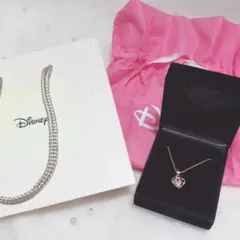 ディズニー スワロフスキー ピンクゴールド ネックレス
