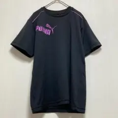 【プーマ】半袖Tシャツ トップス 黒 ブラック メンズM 日本製 スポーツウェア