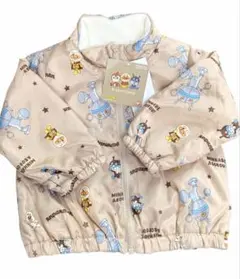 新品未使用 タグ付きアンパンマン総柄アウター　ウィンドブレーカー　フリース