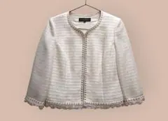 東京ソワール ノーカラージャケット